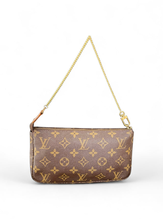 Louis Vuitton Pochette Accessoires Handtasche Monogram Braun