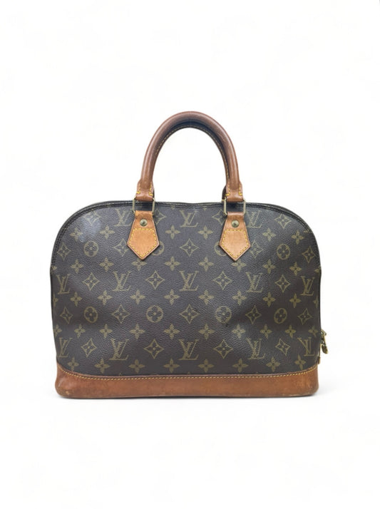 Louis Vuitton Alma Handtasche Tasche Monogram Braun