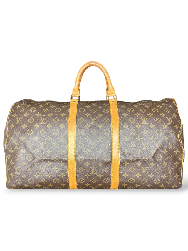 Louis Vuitton Keepall 55 Reisetasche Weekender Tasche Monogram Braun