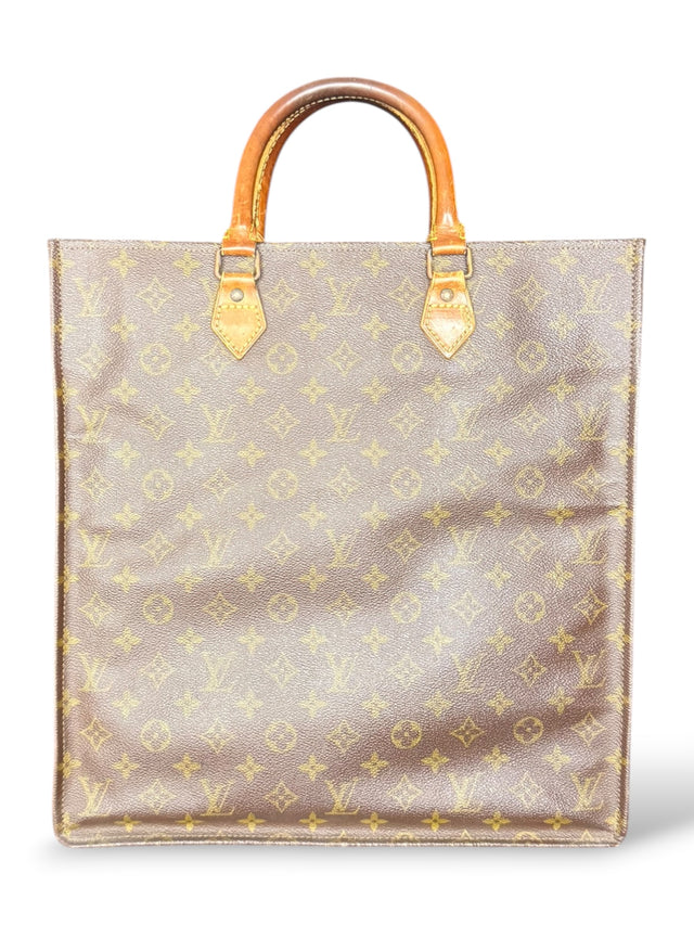 Louis Vuitton Sac Plat Handtasche Tote Bag Shopper Monogram Braun
