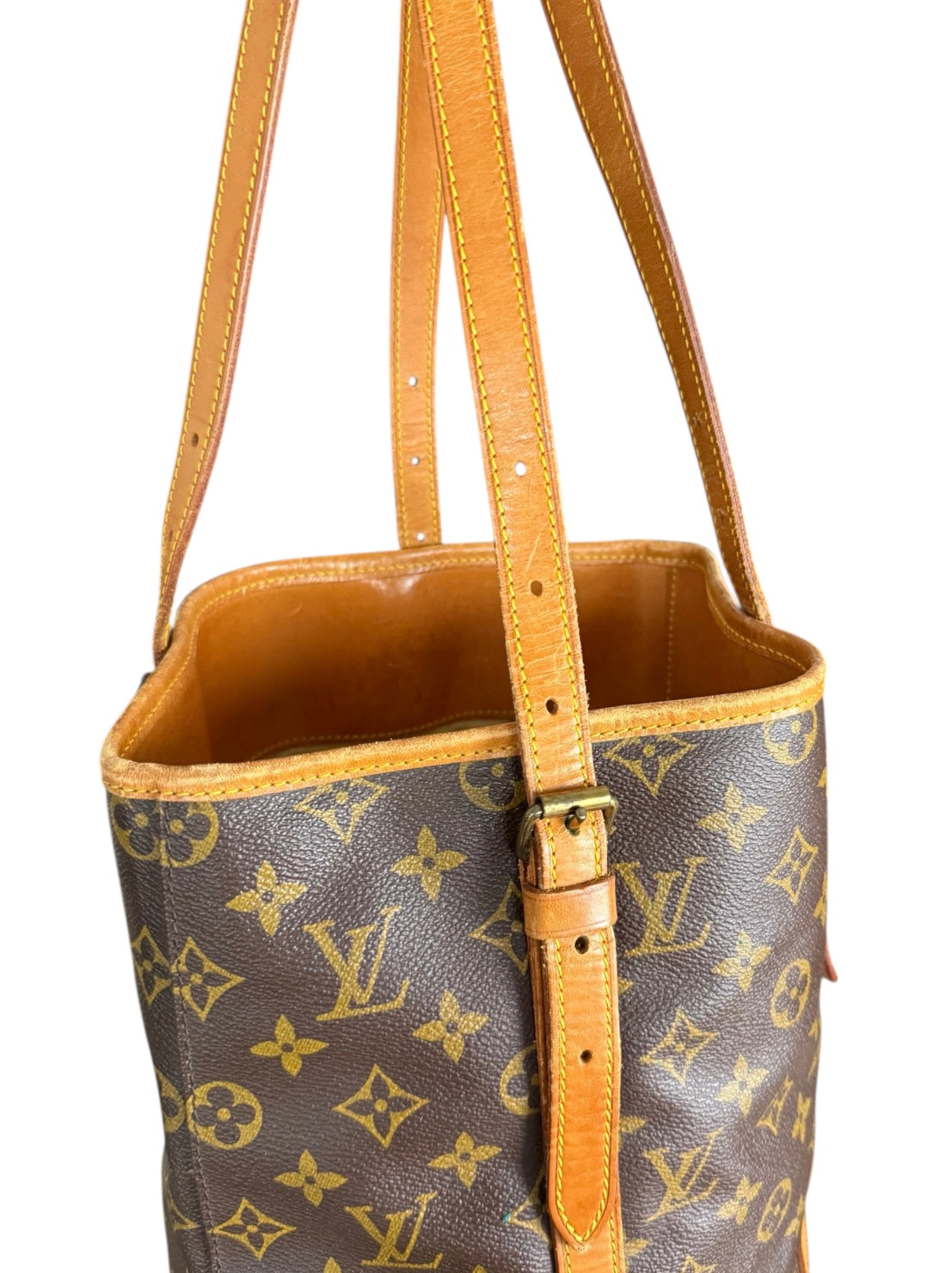 Louis Vuitton Bucket GM Handtasche Shopper Monogram Braun