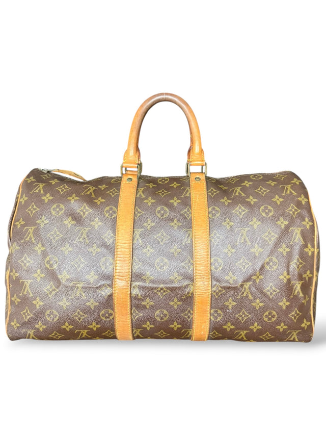 Louis Vuitton Keepall 45 Reisetasche Weekender Tasche Monogram Braun