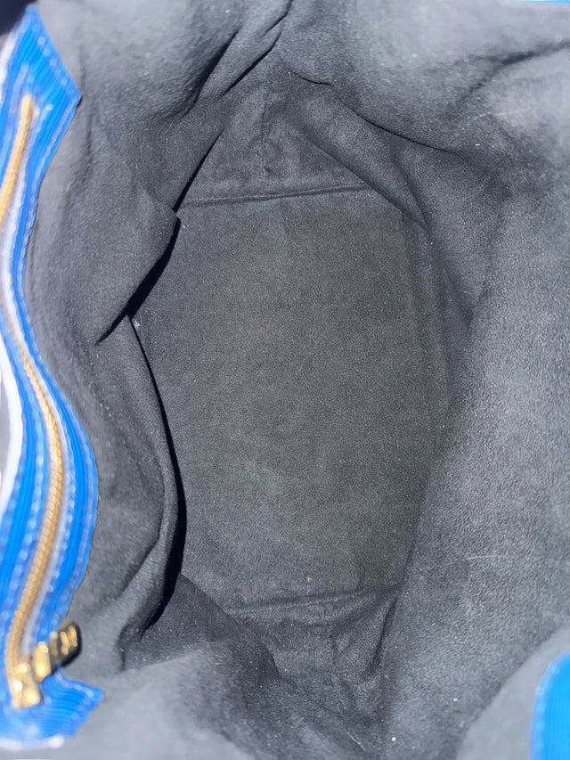 Louis Vuitton Sac Noe Petit Handtasche Epi Leder Blau