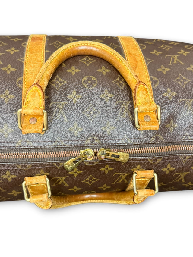Louis Vuitton Keepall 50 Reisetasche Weekender Tasche Monogram Braun
