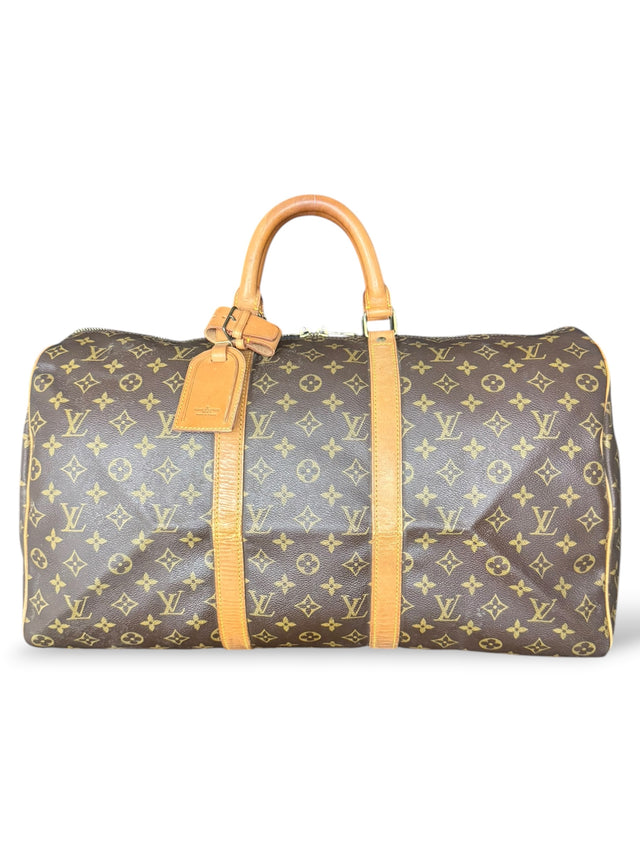 Louis Vuitton Keepall 50 Reisetasche Weekender Tasche Monogram Braun