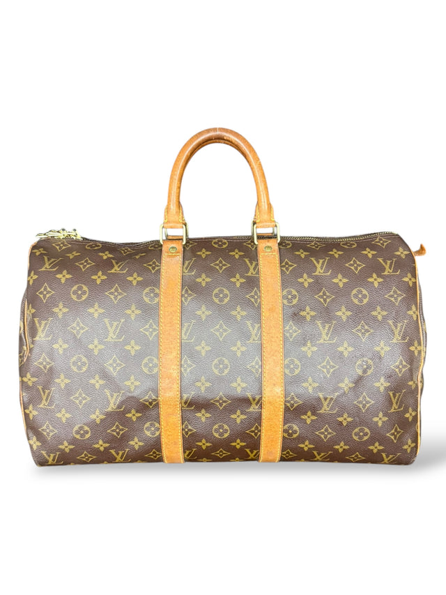 Louis Vuitton Keepall 45 Reisetasche Weekender Tasche Monogram Braun