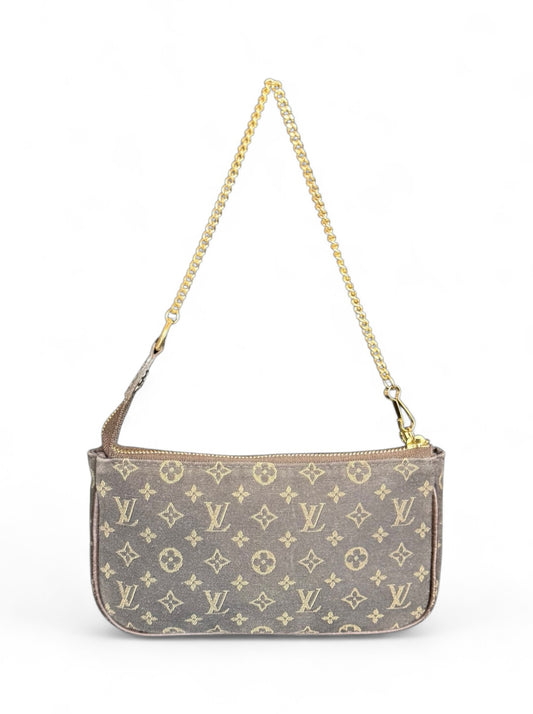 Louis Vuitton Pochette Accessoires Handtasche Monogram Denim