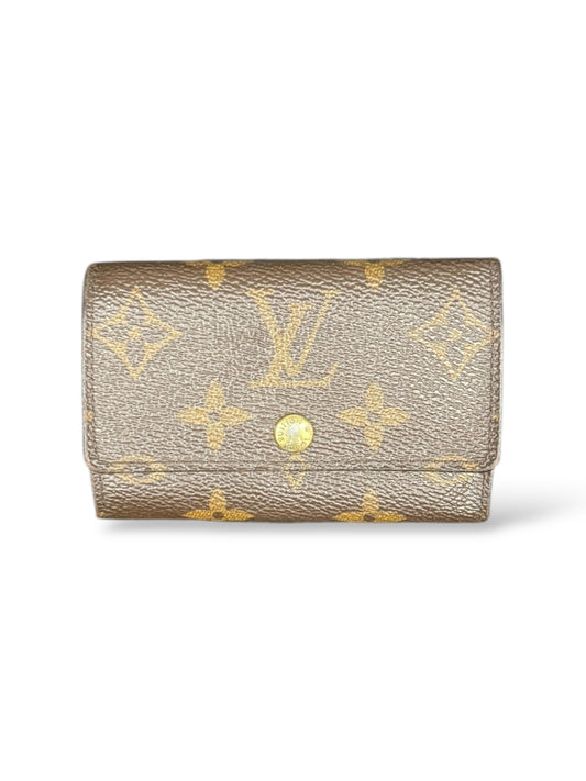 Louis Vuitton Schlüsseletui Monogram Braun 6 Schlüssel Keyholder