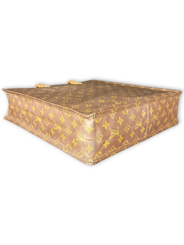 Louis Vuitton Sac Plat Handtasche Tote Bag Shopper Monogram Braun