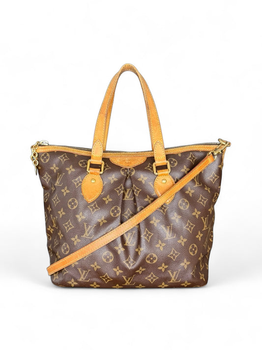 Louis Vuitton Palermo PM Handtasche Schultertasche Monogram Braun