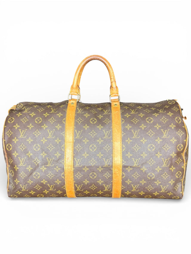 Louis Vuitton Keepall 50 Reisetasche Weekender Tasche Monogram Braun