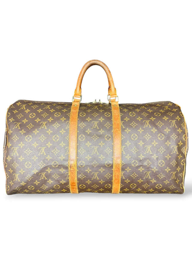 Louis Vuitton Keepall 55 Reisetasche Weekender Tasche Monogram Braun