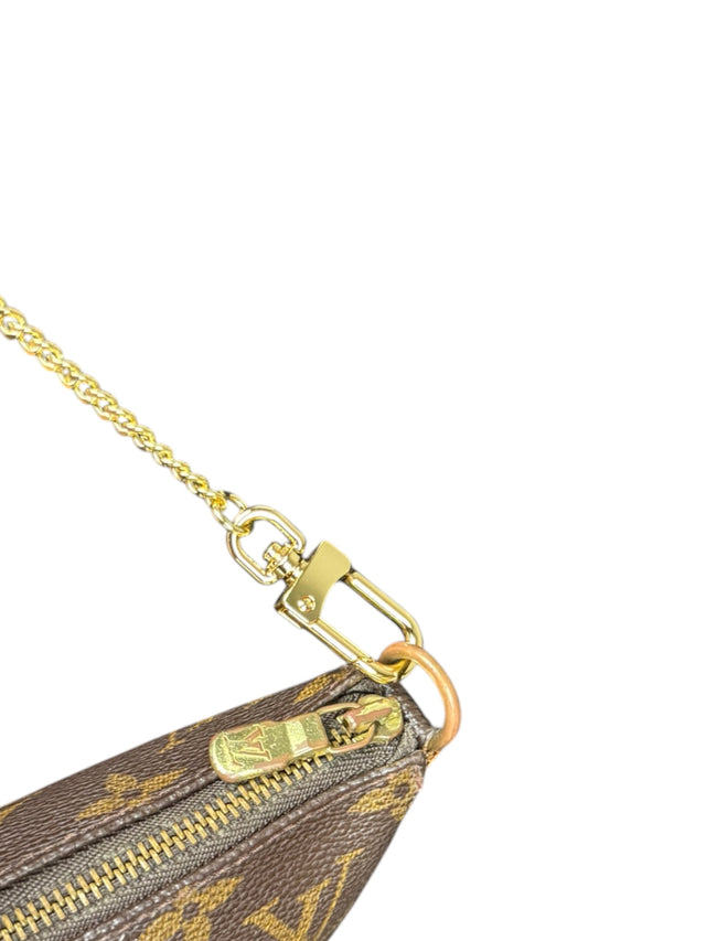 Louis Vuitton Pochette Accessoires Handtasche Monogram Braun