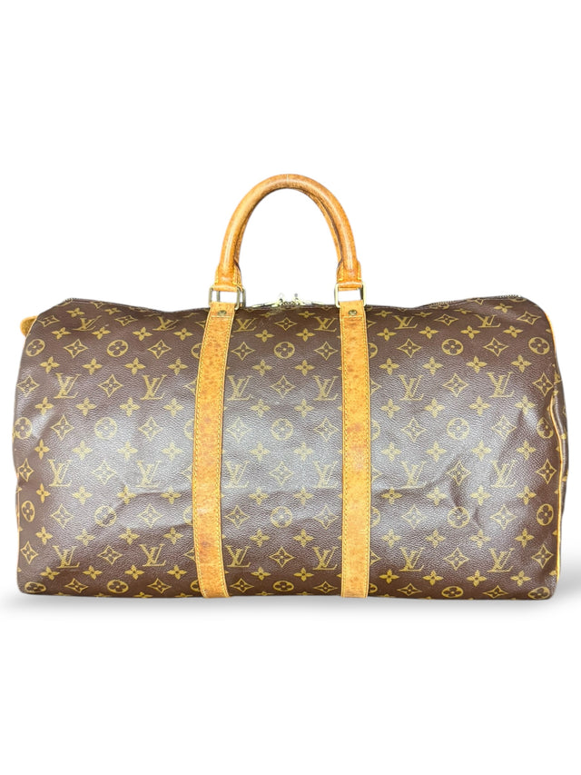 Louis Vuitton Keepall 50 Reisetasche Weekender Tasche Monogram Braun