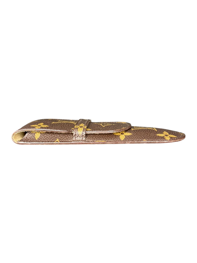 Louis Vuitton Brillenetui Brillencase Stiftetui Monogram Braun