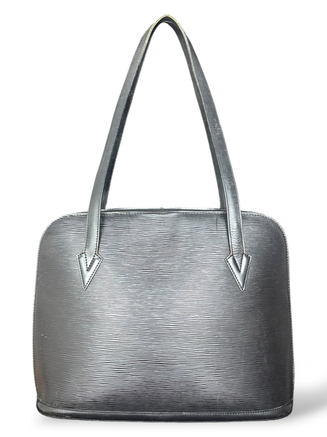 Louis Vuitton Lussac Handtasche Shopper Epi Leder Schwarz