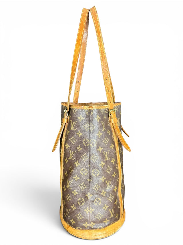 Louis Vuitton Bucket GM Handtasche Shopper Monogram Braun