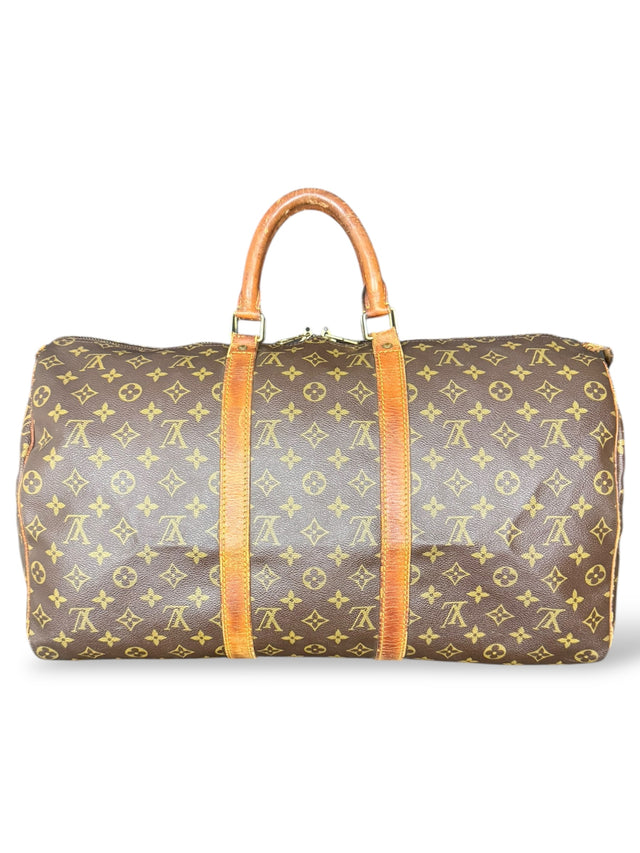 Louis Vuitton Keepall 50 Reisetasche Weekender Tasche Monogram Braun