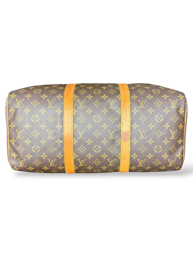 Louis Vuitton Sac Souple 45 Reisetasche Weekender Keepall Monogram Braun