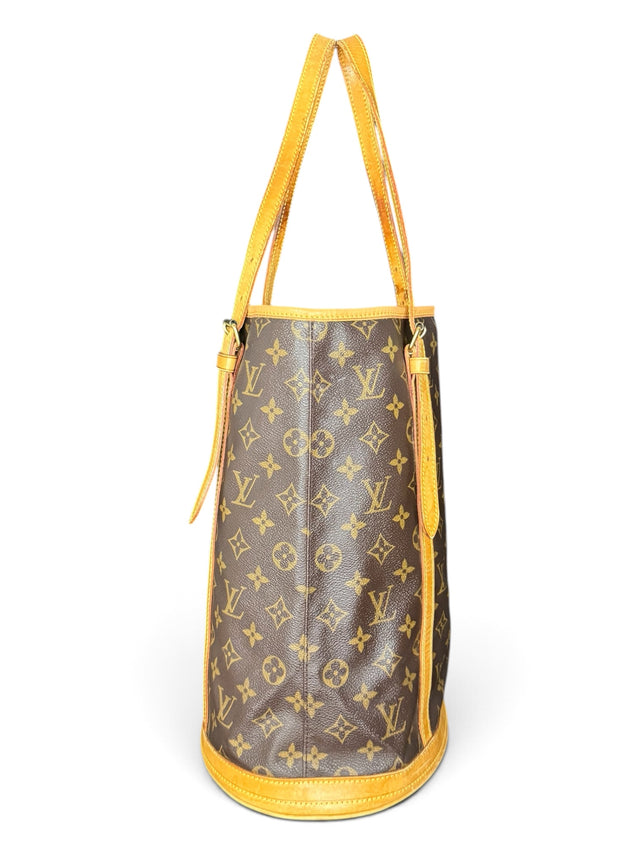 Louis Vuitton Bucket GM Handtasche Shopper Monogram Braun