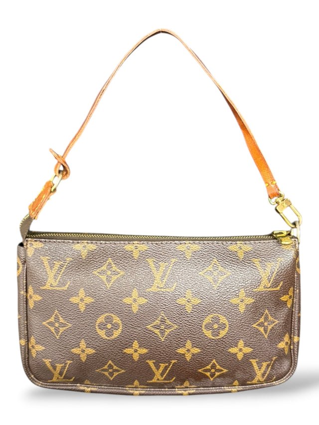 Louis Vuitton Pochette Accessoires Handtasche Monogram Braun