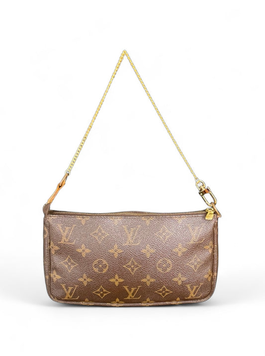 Louis Vuitton Pochette Accessoires Handtasche Monogram Braun