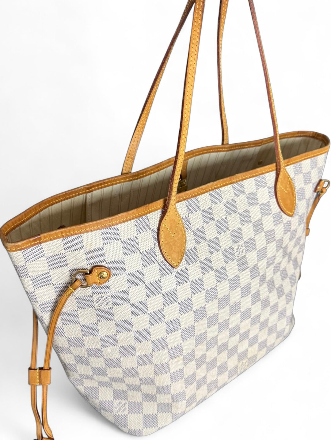 Louis Vuitton Neverfull MM Handtasche Shopper Damier Azur
