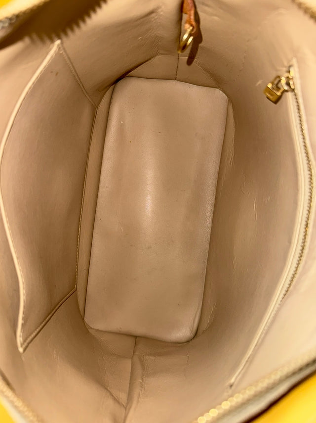 Louis Vuitton Houston Handtasche Vernis Monogram Gelb Gold