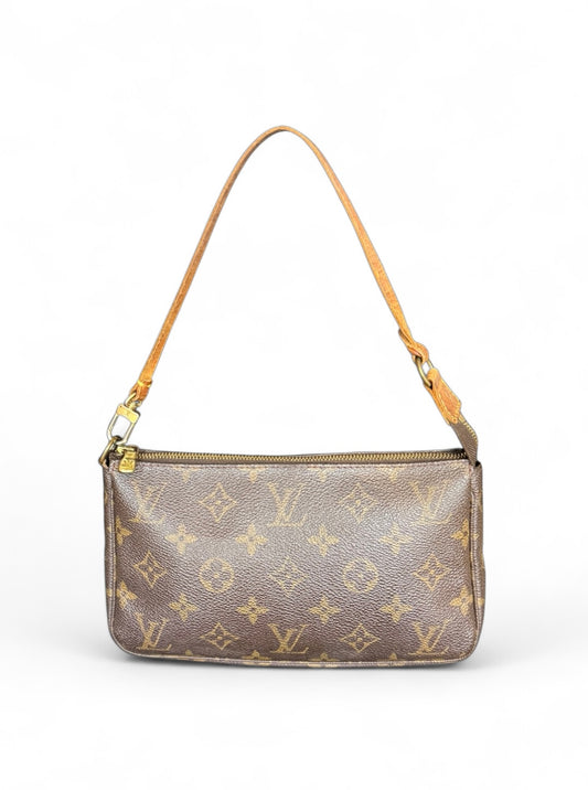 Louis Vuitton Pochette Accessoires Handtasche Monogram Braun