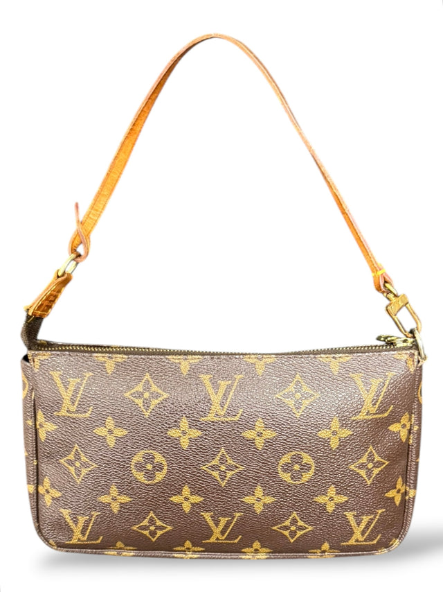 Louis Vuitton Pochette Accessoires Handtasche Monogram Braun