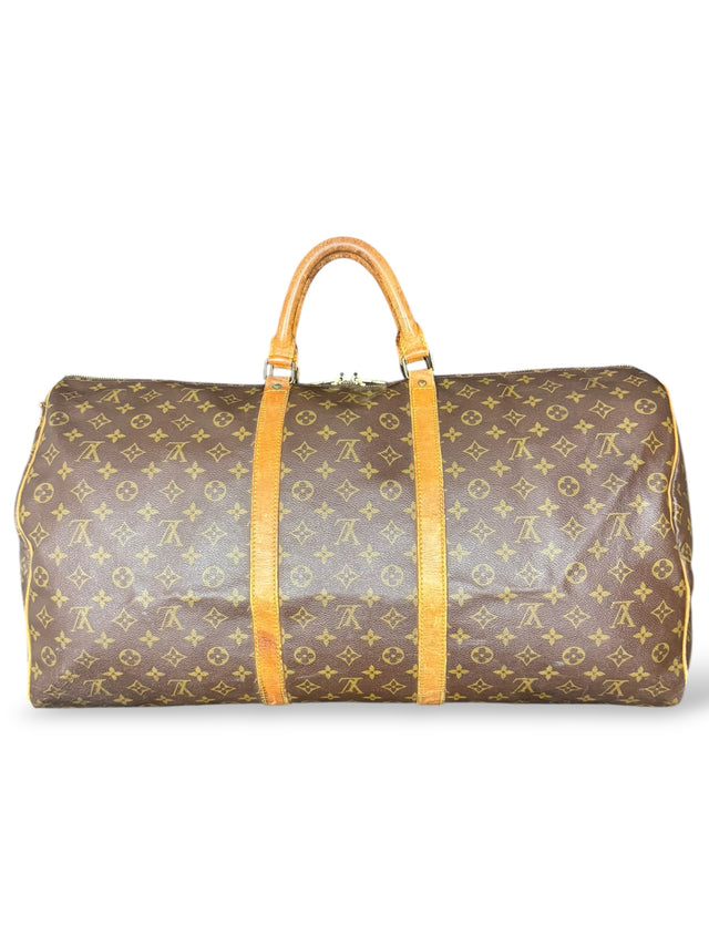 Louis Vuitton Keepall 60 Reisetasche Weekender Tasche Monogram Braun