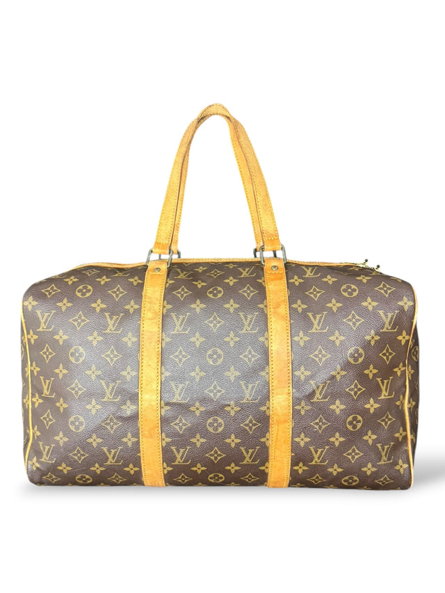 Louis Vuitton Sac Souple 45 Reisetasche Weekender Keepall Monogram Braun