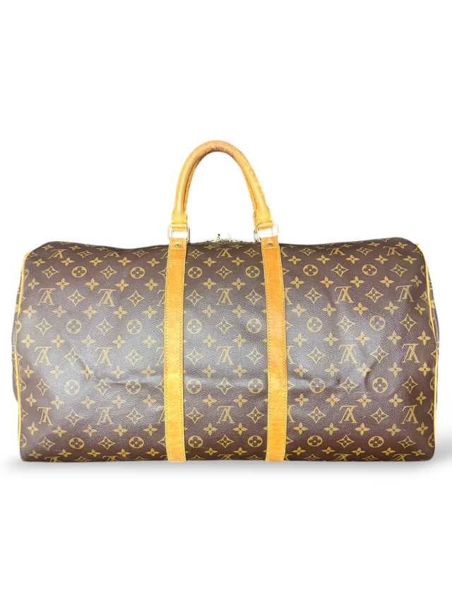 Louis Vuitton Keepall 55 Reisetasche Weekender Tasche Monogram Braun
