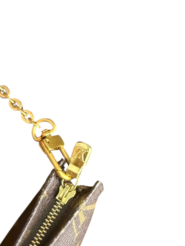 Louis Vuitton Pochette Accessoires Handtasche Baguette Monogram Braun