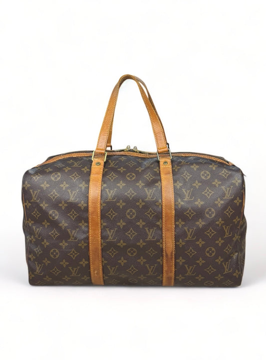 Louis Vuitton Sac Souple 45 Reisetasche Weekender Keepall Monogram Braun