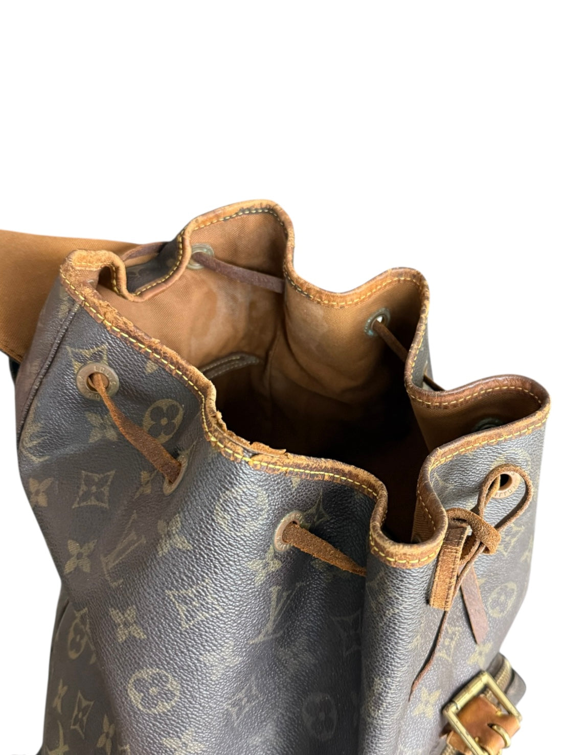 Louis Vuitton Montsouris GM Rucksack Tasche Monogram Braun
