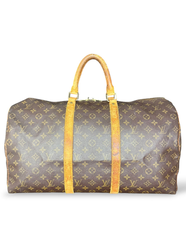 Louis Vuitton Keepall 50 Reisetasche Weekender Tasche Monogram Braun