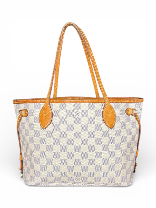 Louis Vuitton Neverfull PM Handtasche Shopper Damier Azur