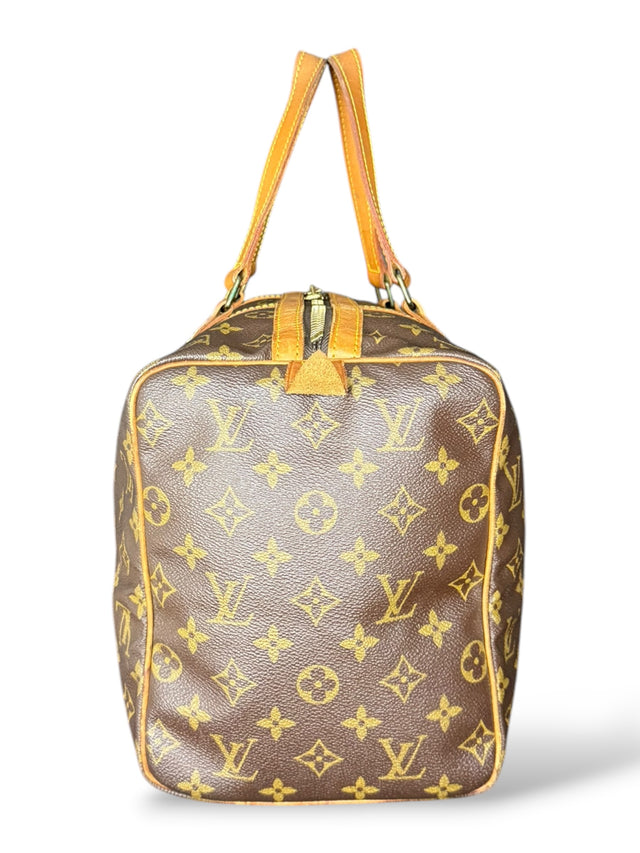 Louis Vuitton Sac Souple 35 Reisetasche Weekender Keepall Monogram Braun