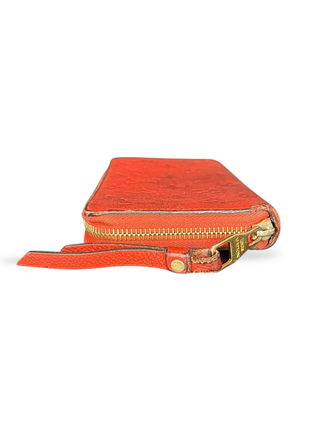 Louis Vuitton Zippy Empreinte Geldbeutel Geldbörse Portemonnaie Orange