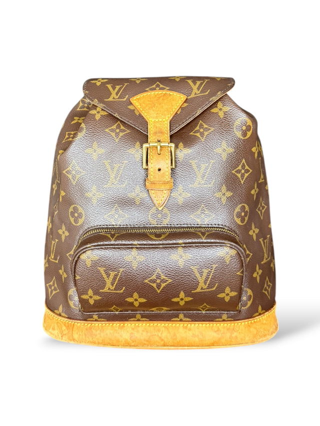 Louis Vuitton Montsouris MM Rucksack Tasche Monogram Braun