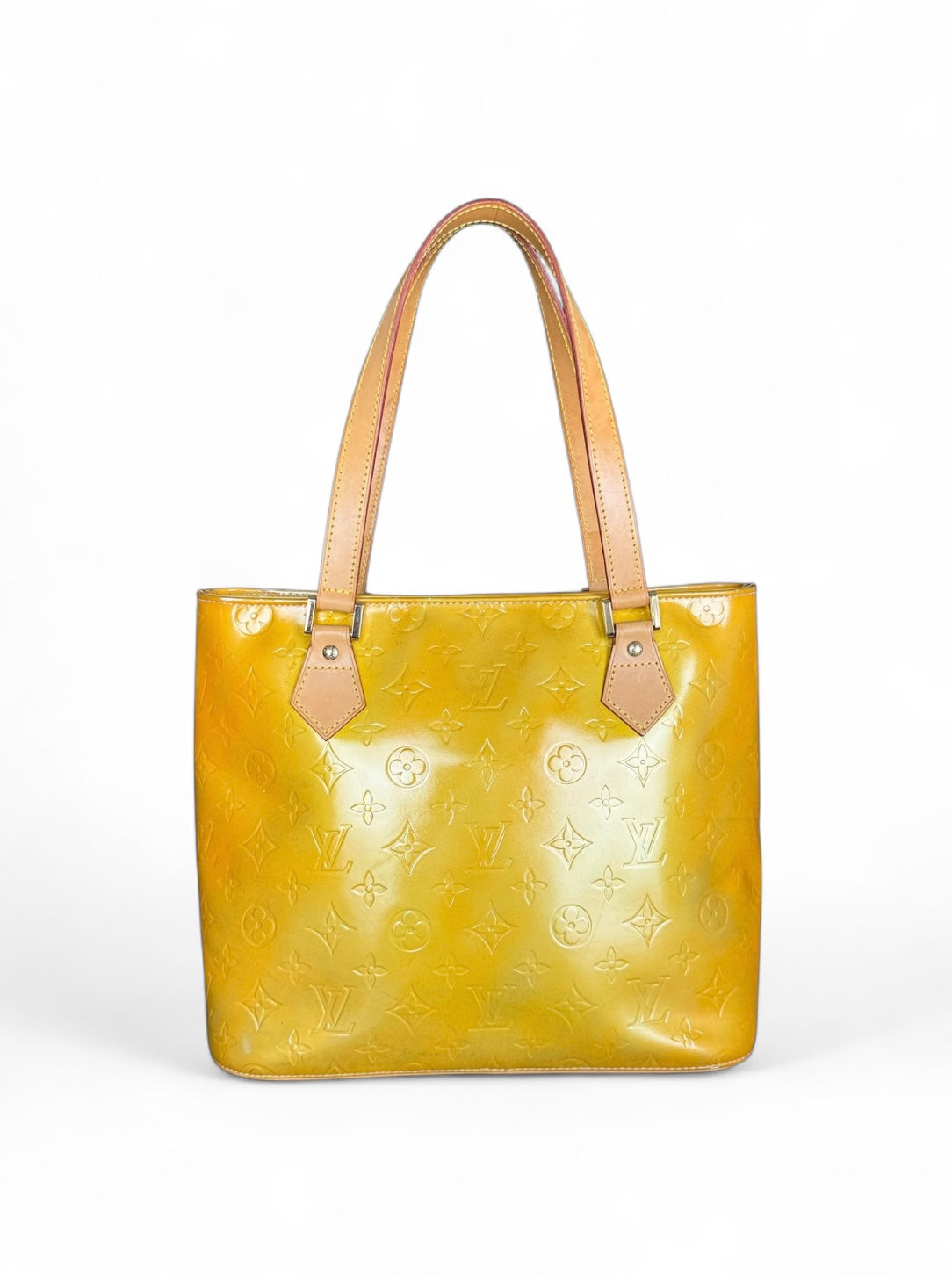 Louis Vuitton Houston Handtasche Vernis Monogram Gelb