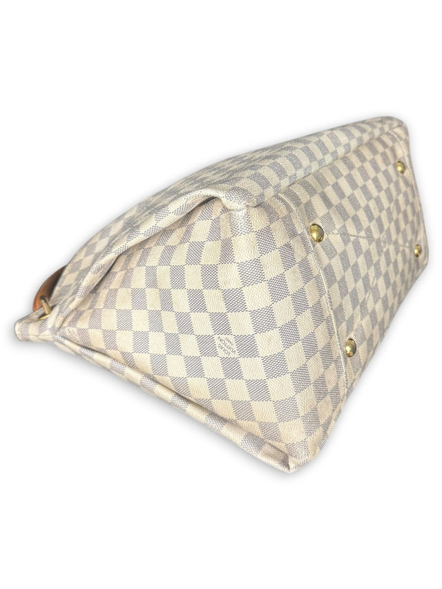 Louis Vuitton Artsy MM Handtasche Shopper Damier Azur