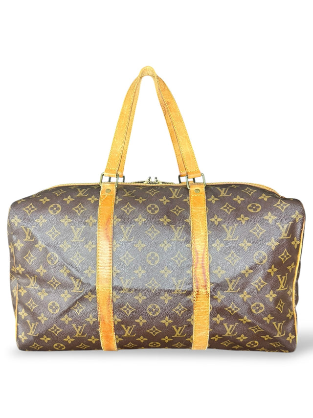 Louis Vuitton Sac Souple 45 Reisetasche Weekender Keepall Monogram Braun