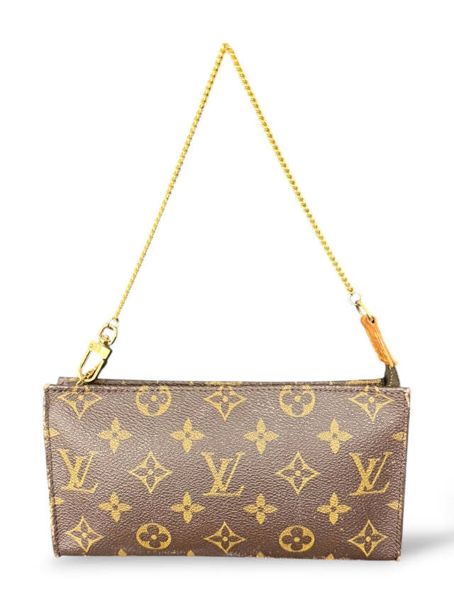 Louis Vuitton Pochette Accessoires Handtasche Baguette Monogram Braun