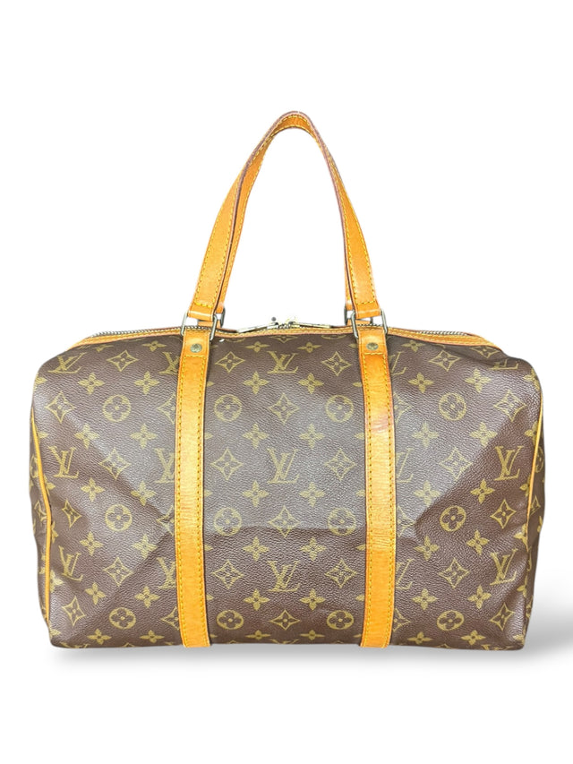Louis Vuitton Sac Souple 35 Reisetasche Weekender Keepall Monogram Braun