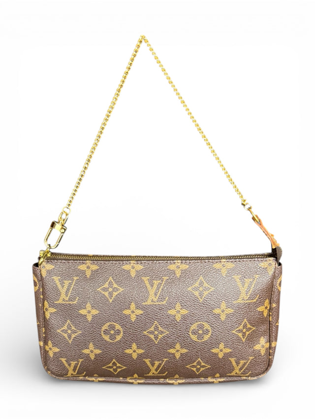 Louis Vuitton Pochette Accessoires Handtasche Monogram Braun