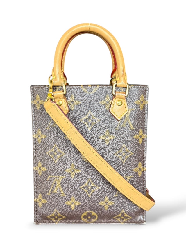 Louis Vuitton Mini Nano Sac Plat Petit Handtasche Crossbody Umhängetasche