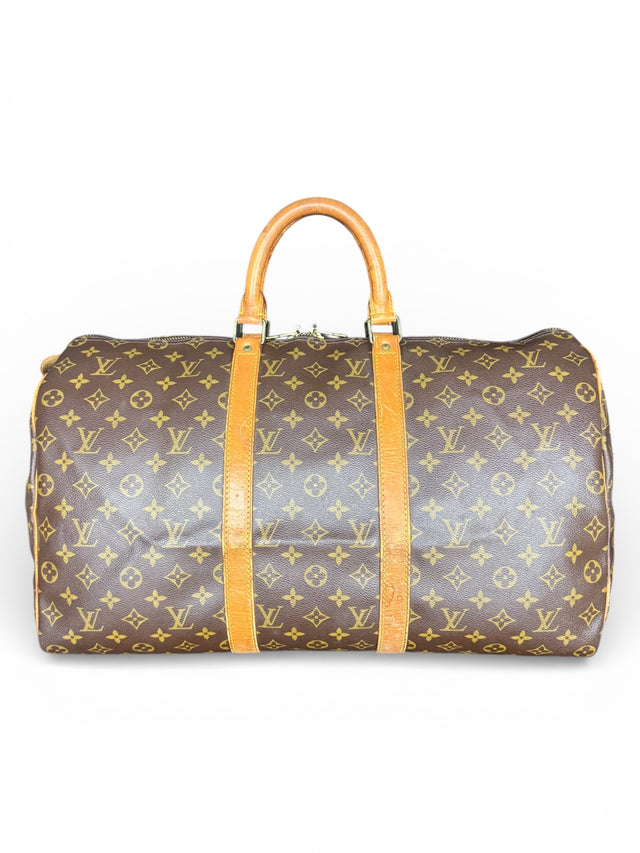 Louis Vuitton Keepall 50 Reisetasche Weekender Tasche Monogram Braun