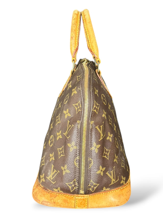 Louis Vuitton Alma Handtasche Tasche Monogram Braun